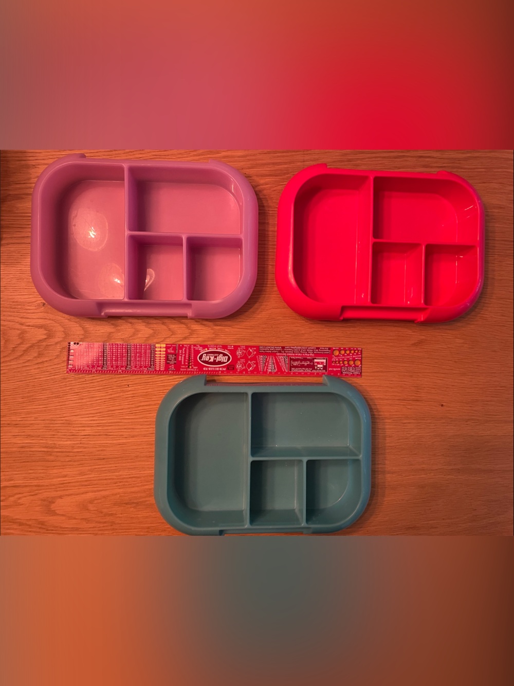 Bentgo Chill Inner Food Tray - Pink, Red & Teal